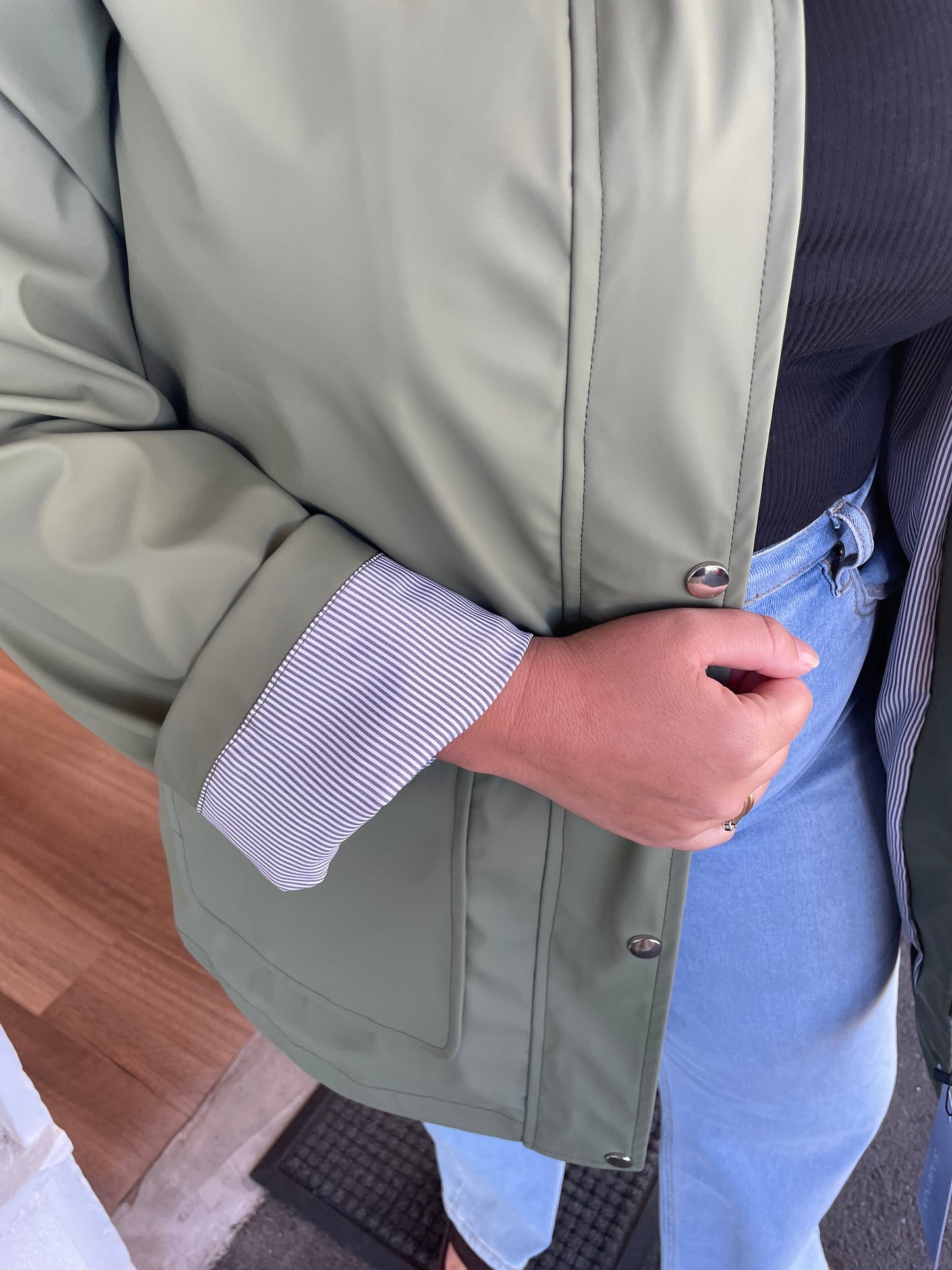 Waterproof Rain Jacket- Olive