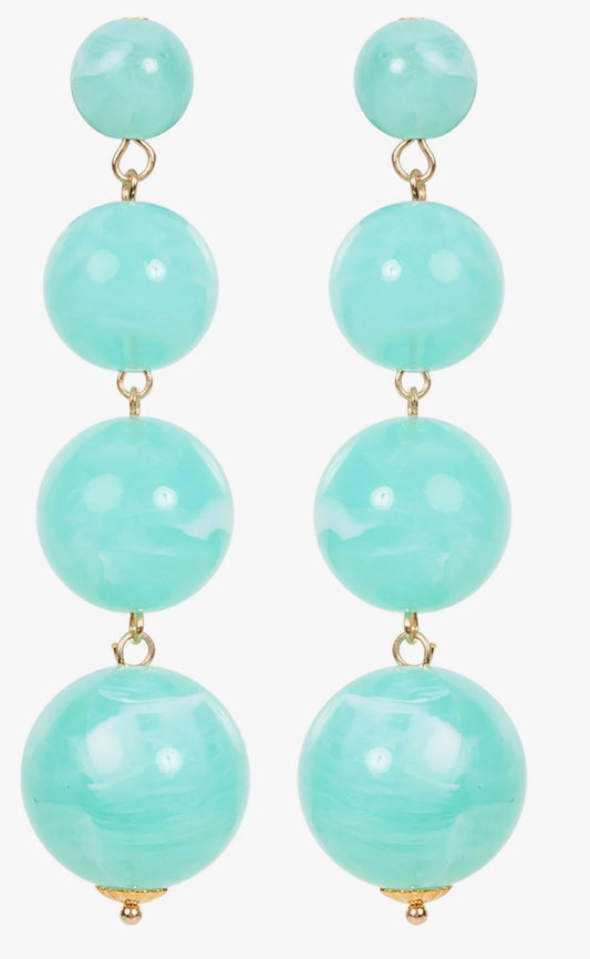 Baja Bead Earring- Mint