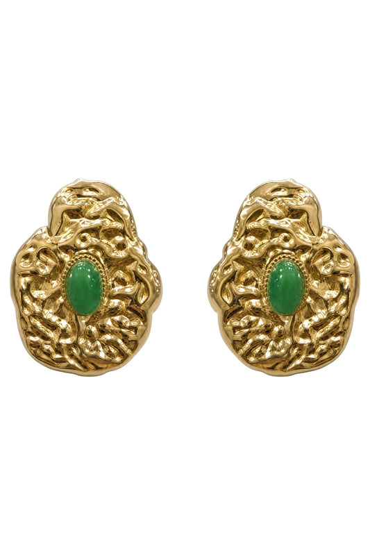Paloma Earring - Green Drop