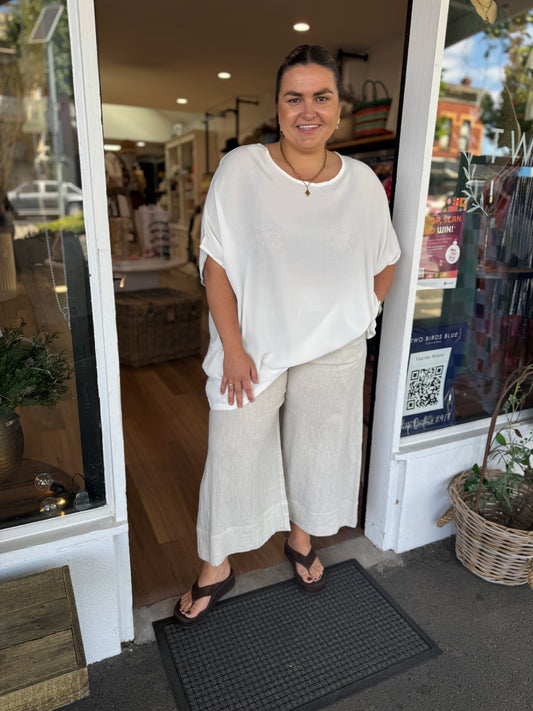 Drape Top- White