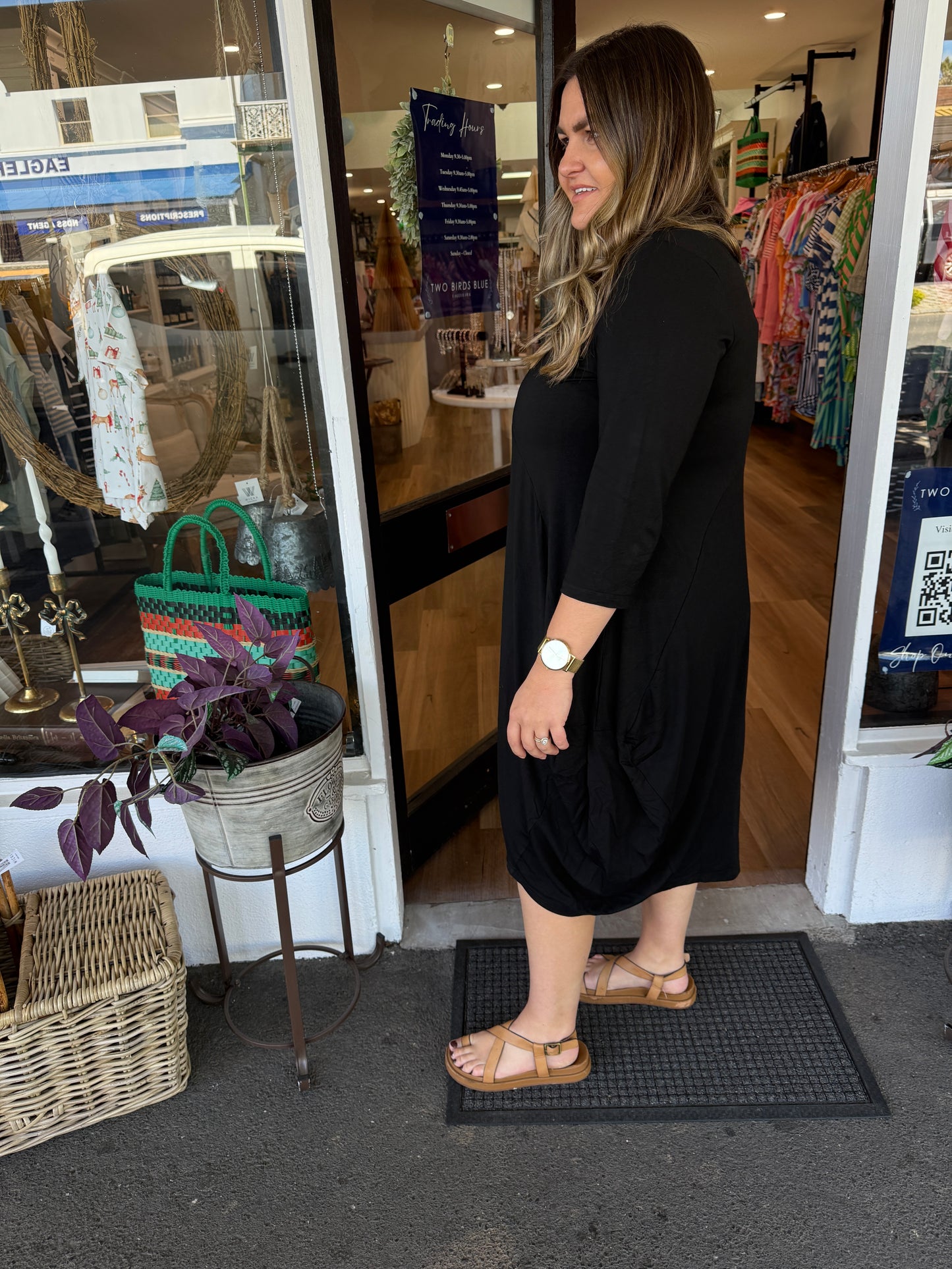 3/4 Sleeve Bamboo Dress