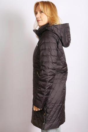 Quilted Down Jacket - Black