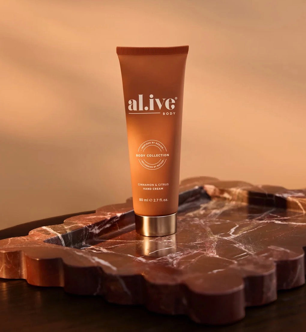 Alive Body Hand Cream Cracker - Cinnamon & Citrus