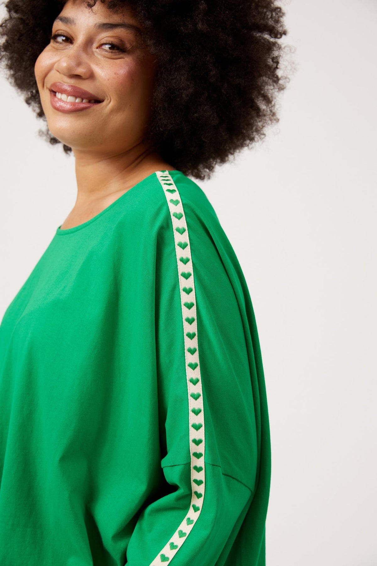 Elba Heart Long Sleeve - Green