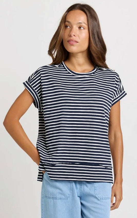 Shirley Short Sleeve Tee Navy