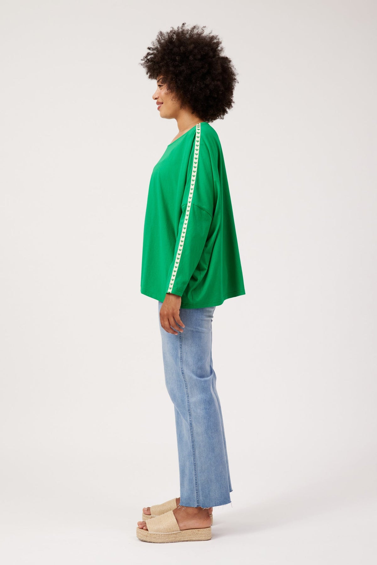 Elba Heart Long Sleeve - Green