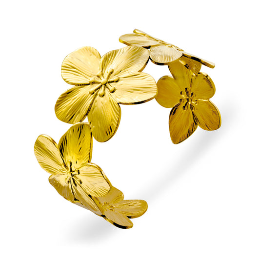 Allure Flower Cuff Bangle