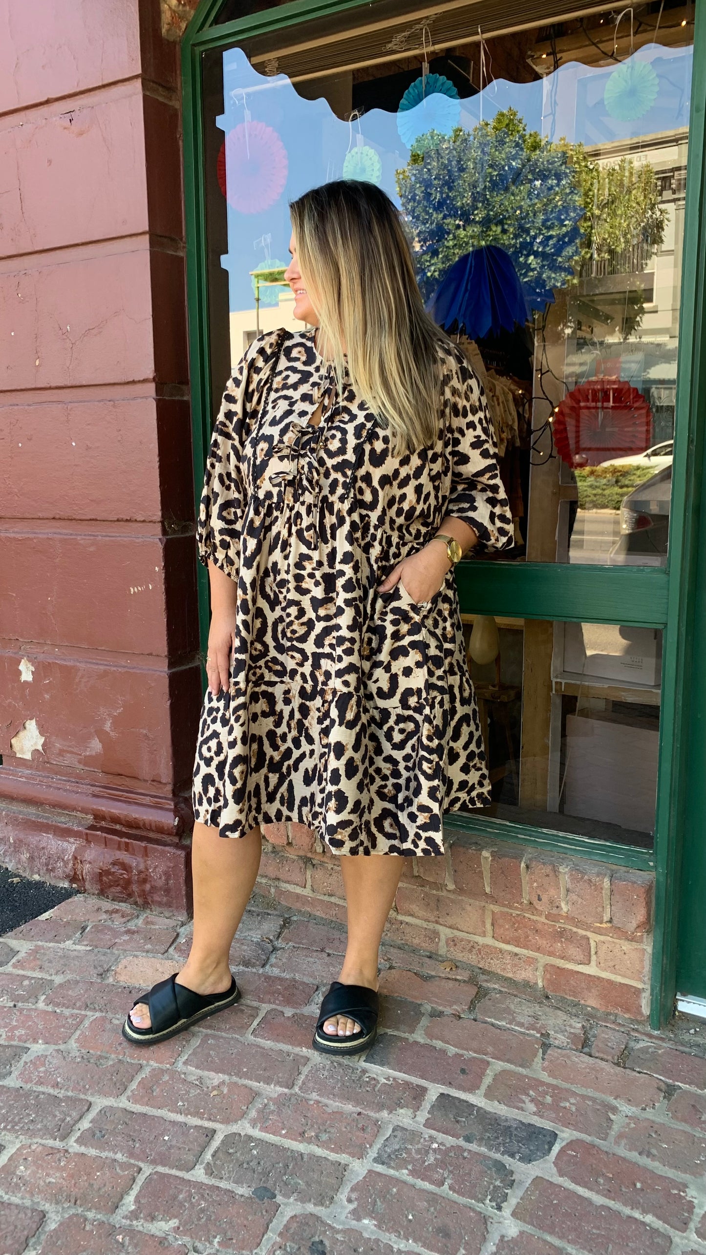 Inaaya Leopard Dress
