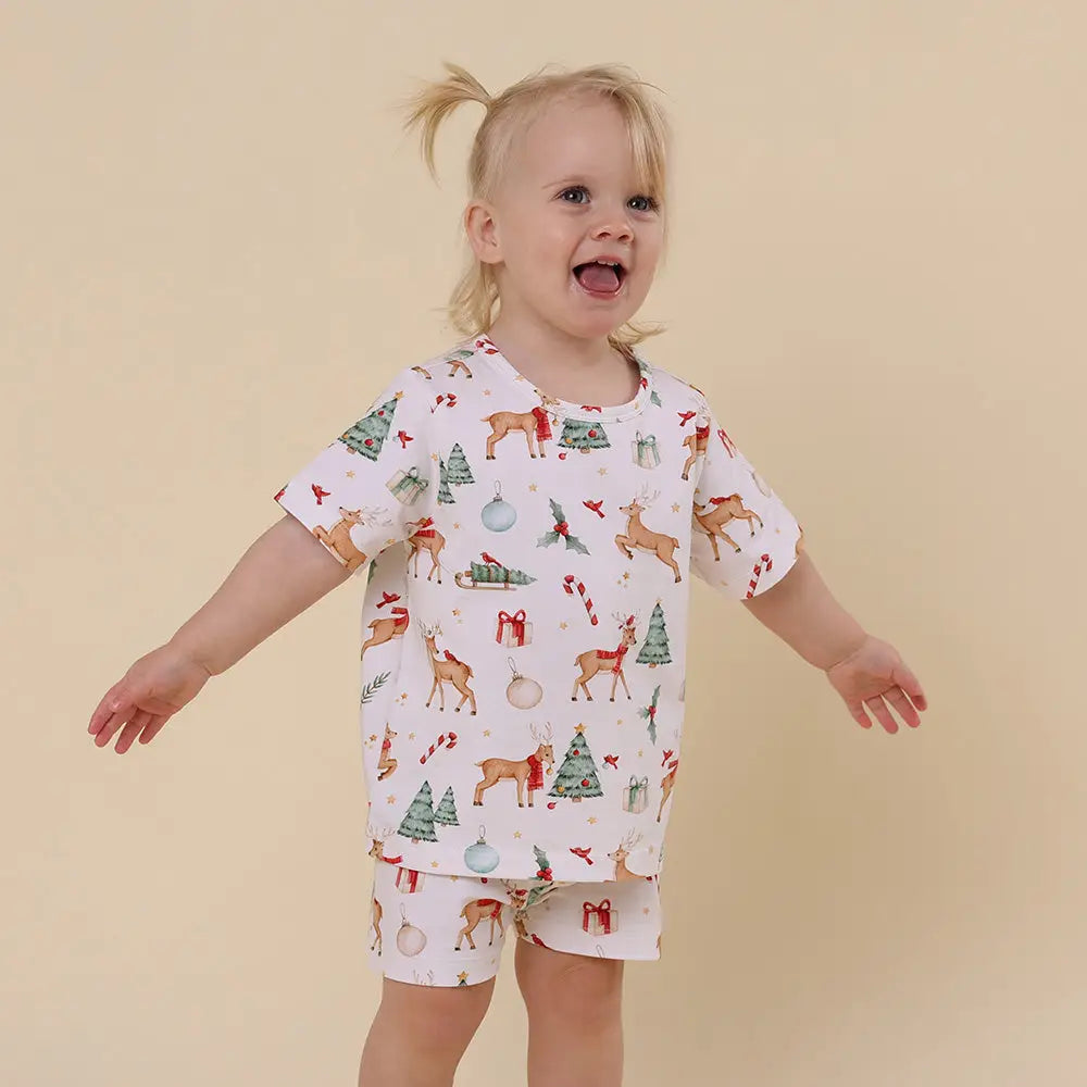 Prancer & Friends Organic Kids Pj Set