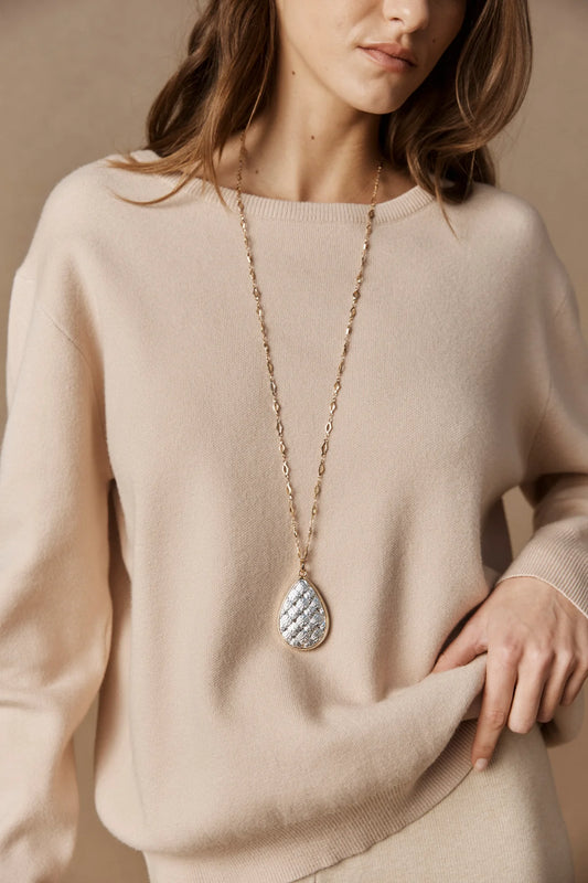 Tala Pendant Necklace- Silver