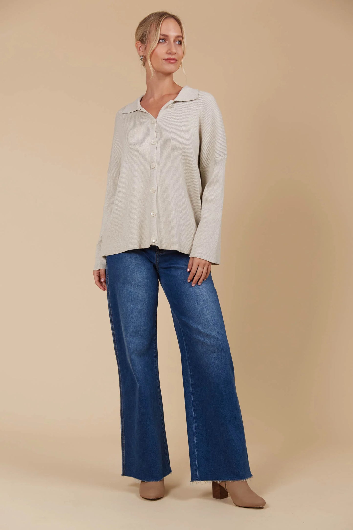 Tala Knit Shirt- Canvas