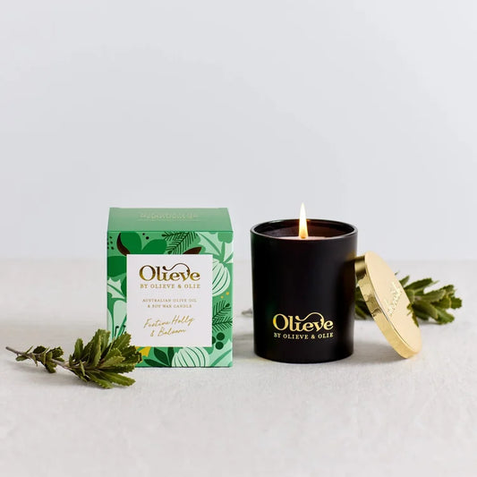 Christmas Candle- Festive Holly & Balsam