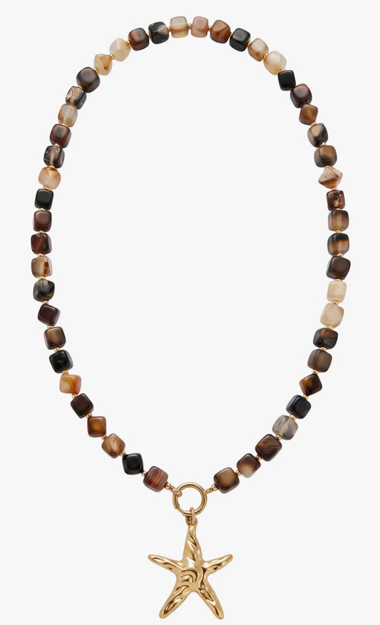 Sicily Necklace - Brown