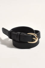 Keely Thin Belt - Black