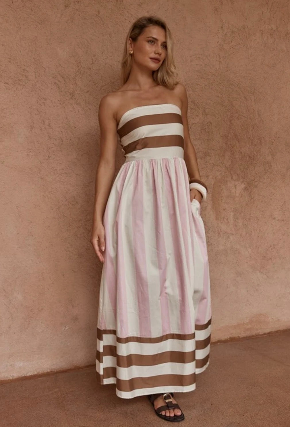 Nea Spliced Maxi Dress
