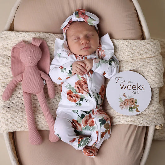 Sleepsuit Footie - Rosebud