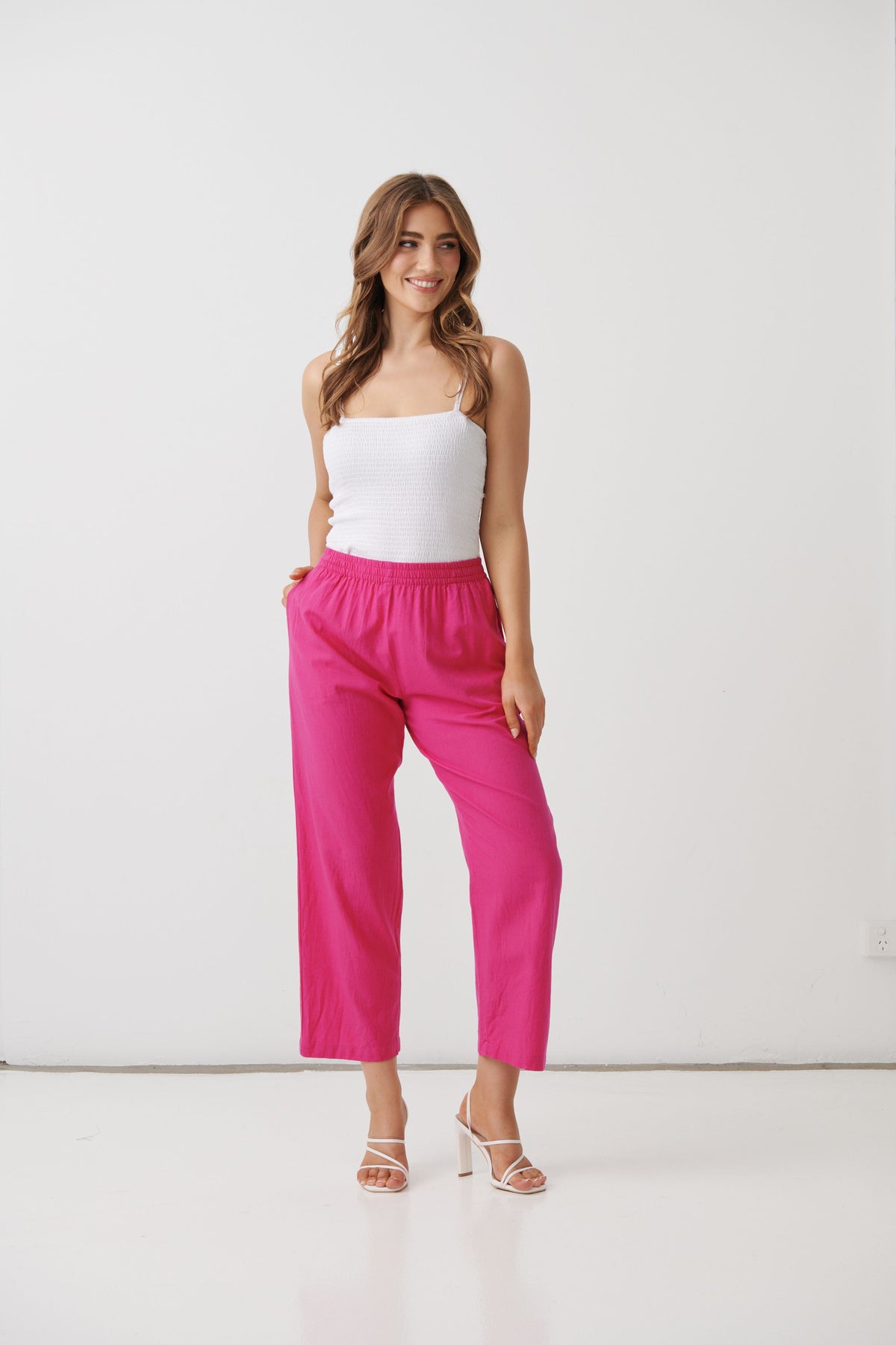 Holmes & Fallon Straight Pant - Pink
