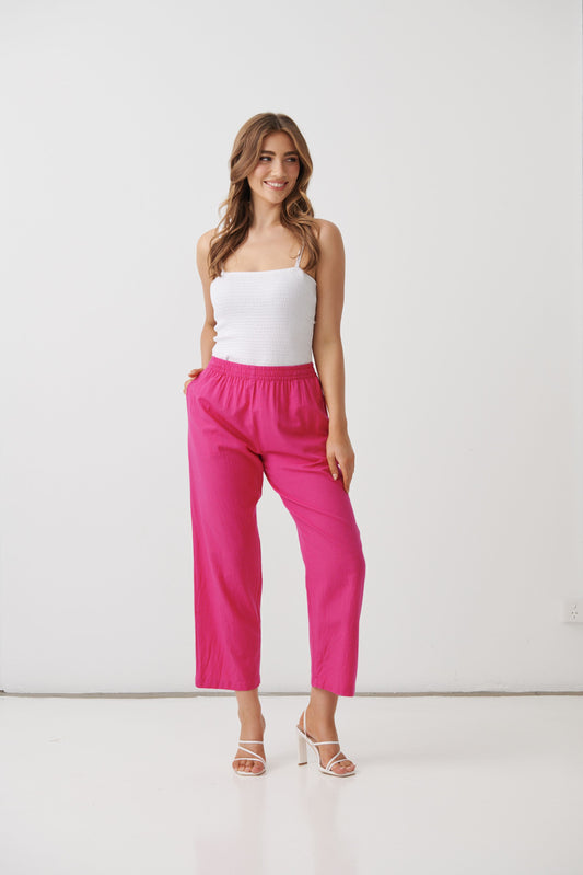 Holmes & Fallon Straight Pant - Pink