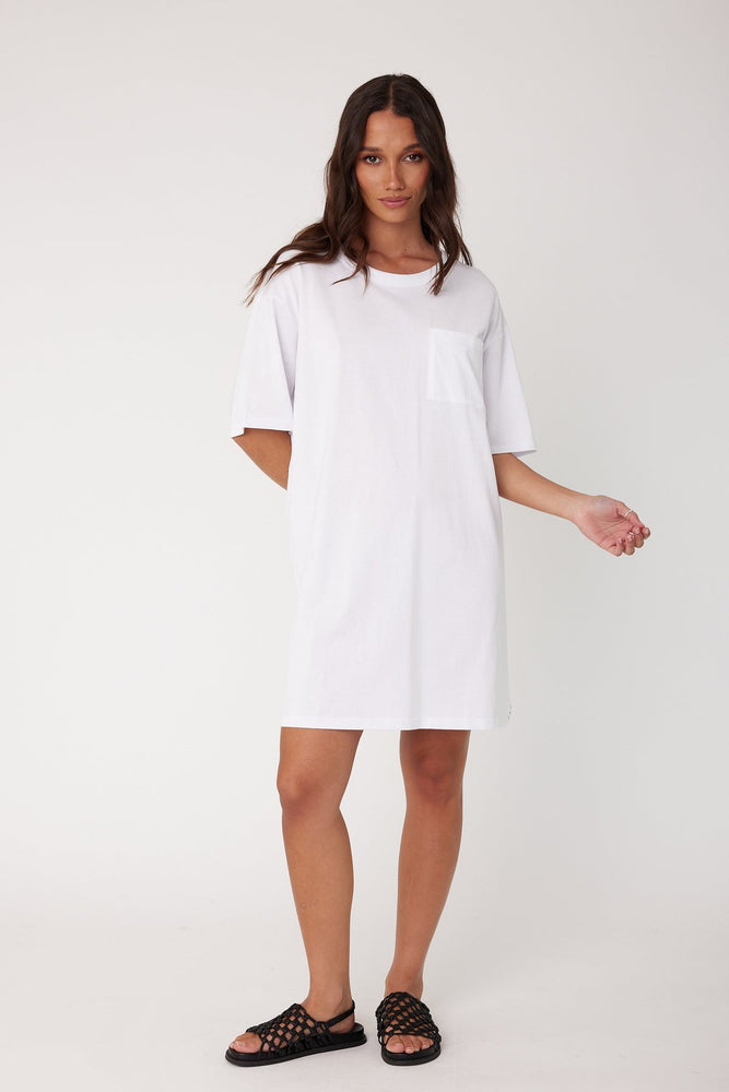 Alexandra Trello Dress - White