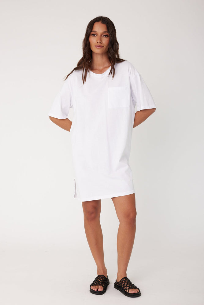 Alexandra Trello Dress - White