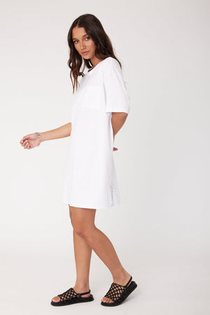 Alexandra Trello Dress - White