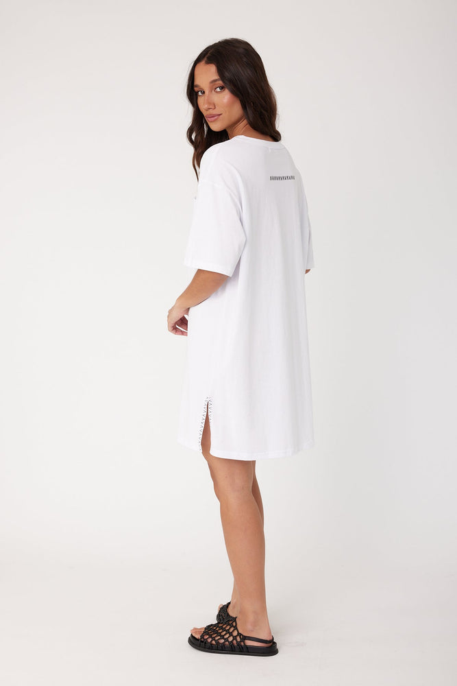 Alexandra Trello Dress - White