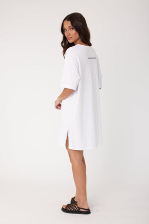 Alexandra Trello Dress - White