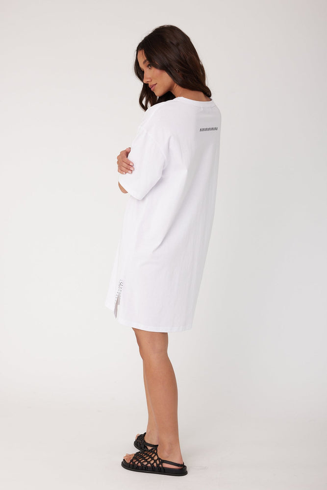 Alexandra Trello Dress - White