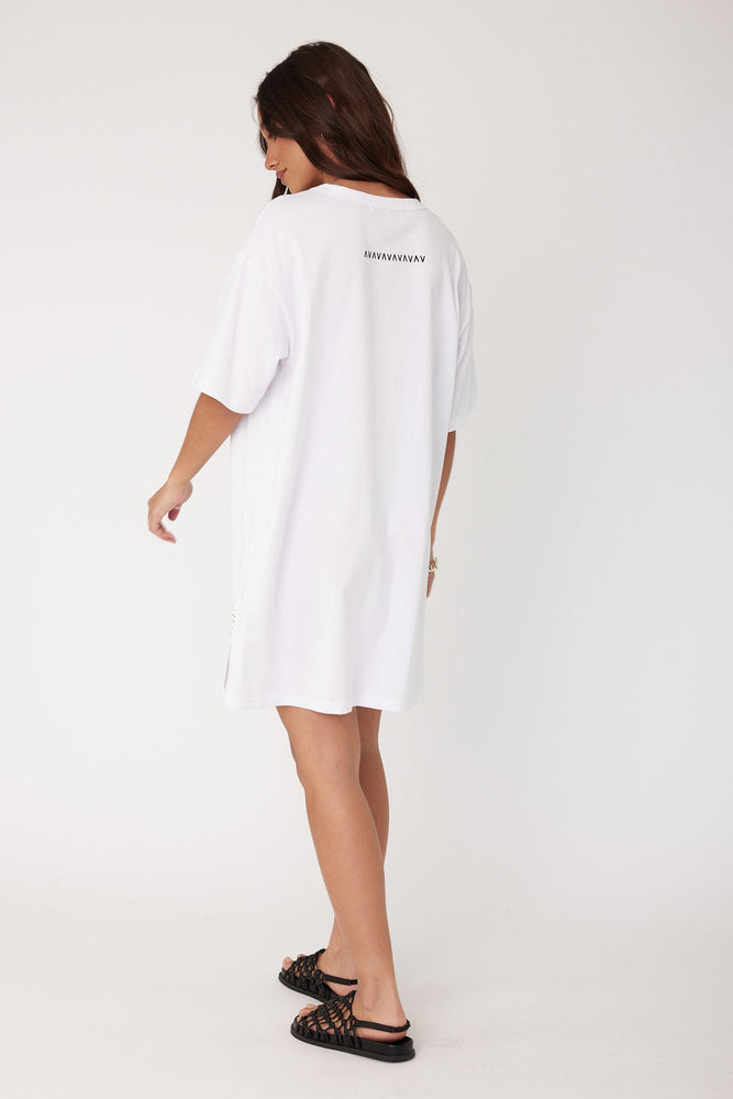 Alexandra Trello Dress - White