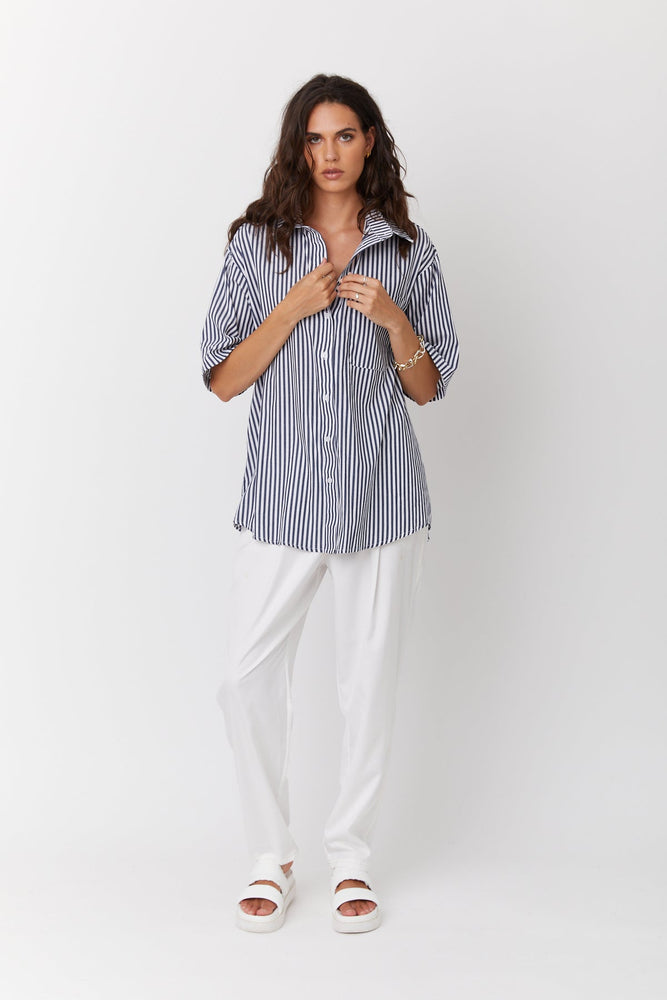 Rogue Shirt - Navy Stripe