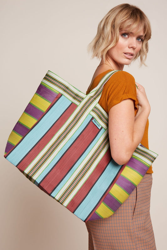 Big Shopper Mercado Bag - Azure Green