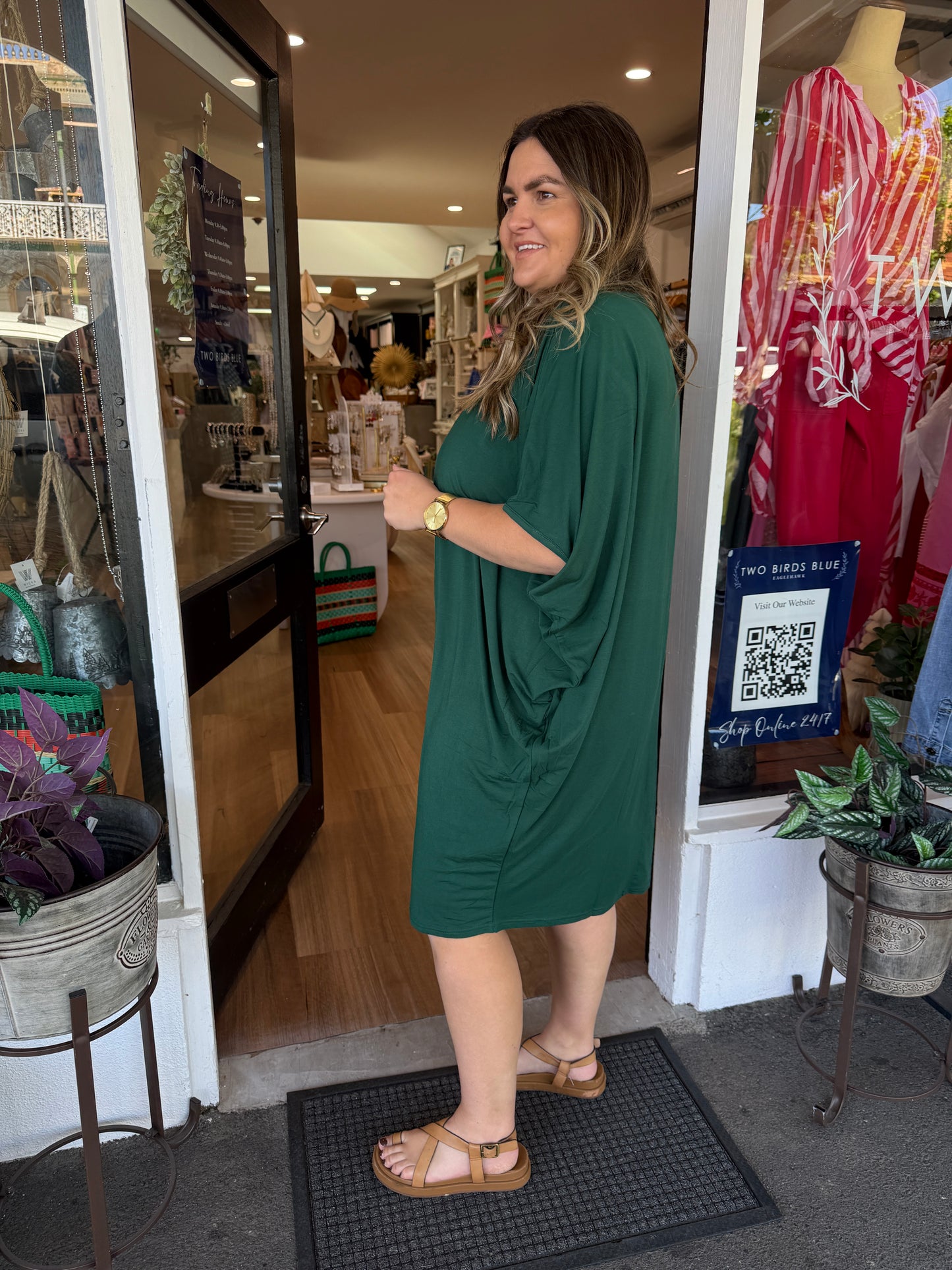 Miracle Dress- Forest Green