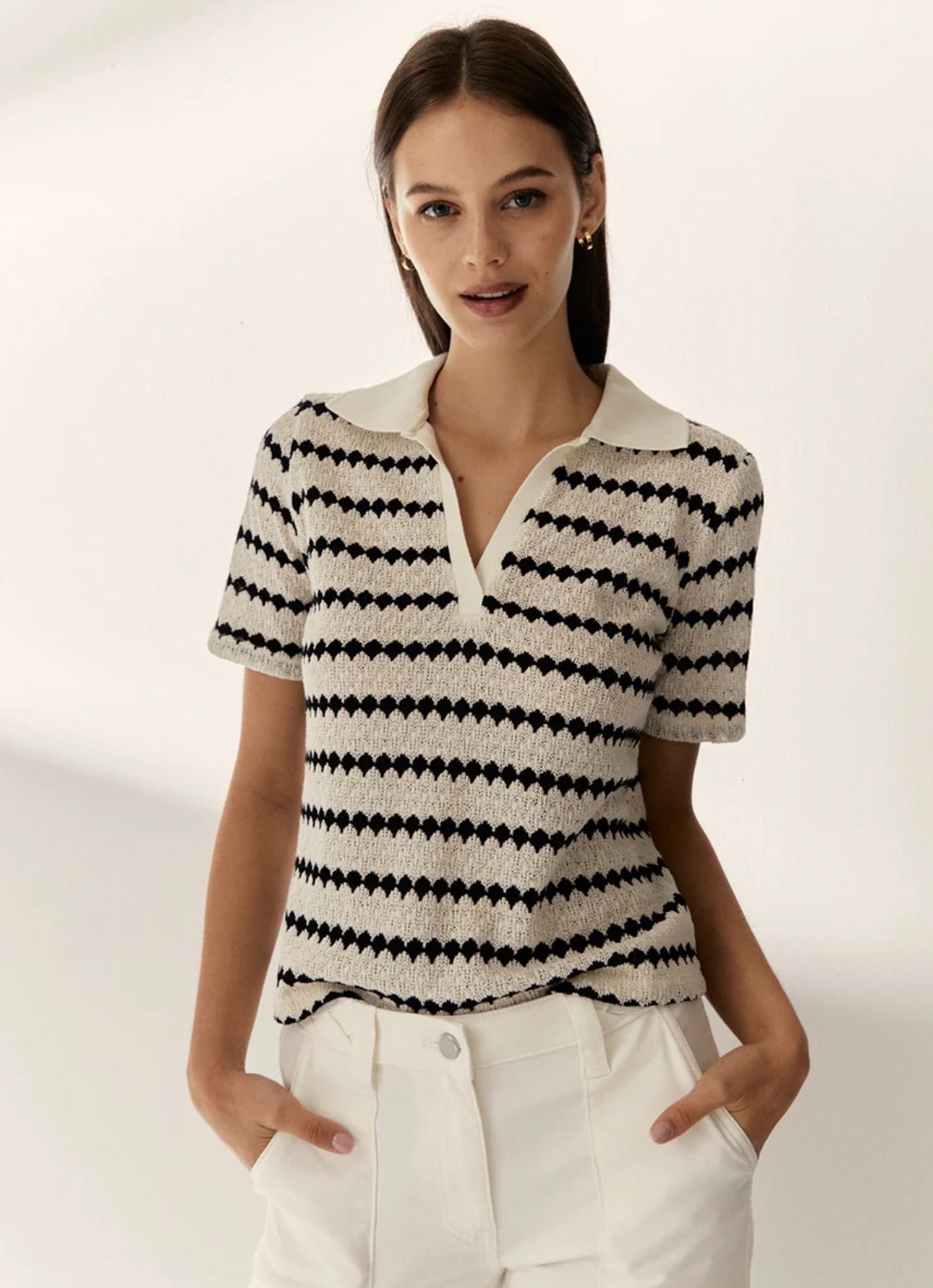 Paz Torras - Striped Polo Shirt
