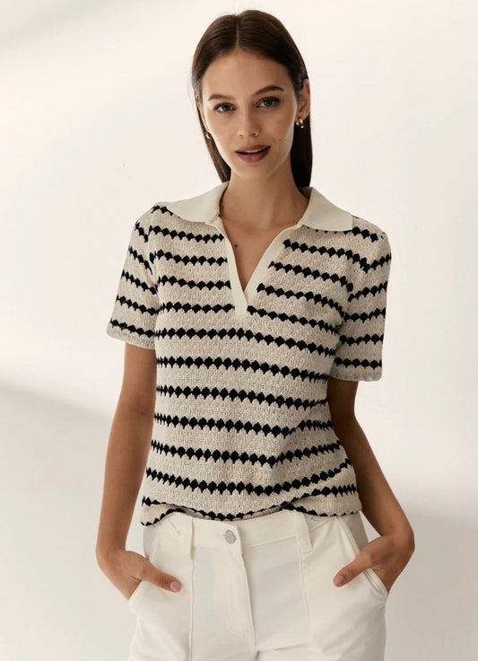 Paz Torras - Striped Polo Shirt