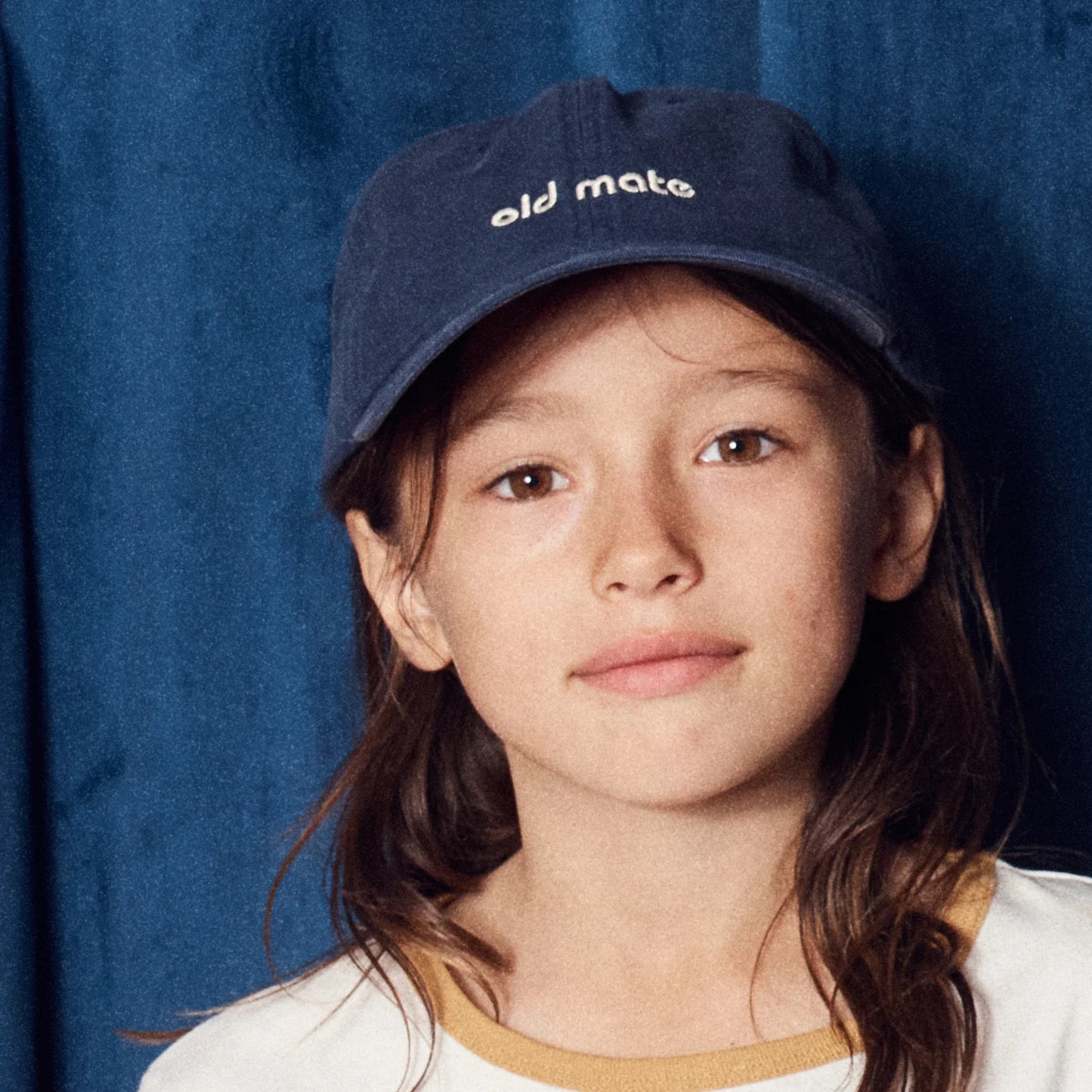 Old Mate Kids Washed Cap- Navy