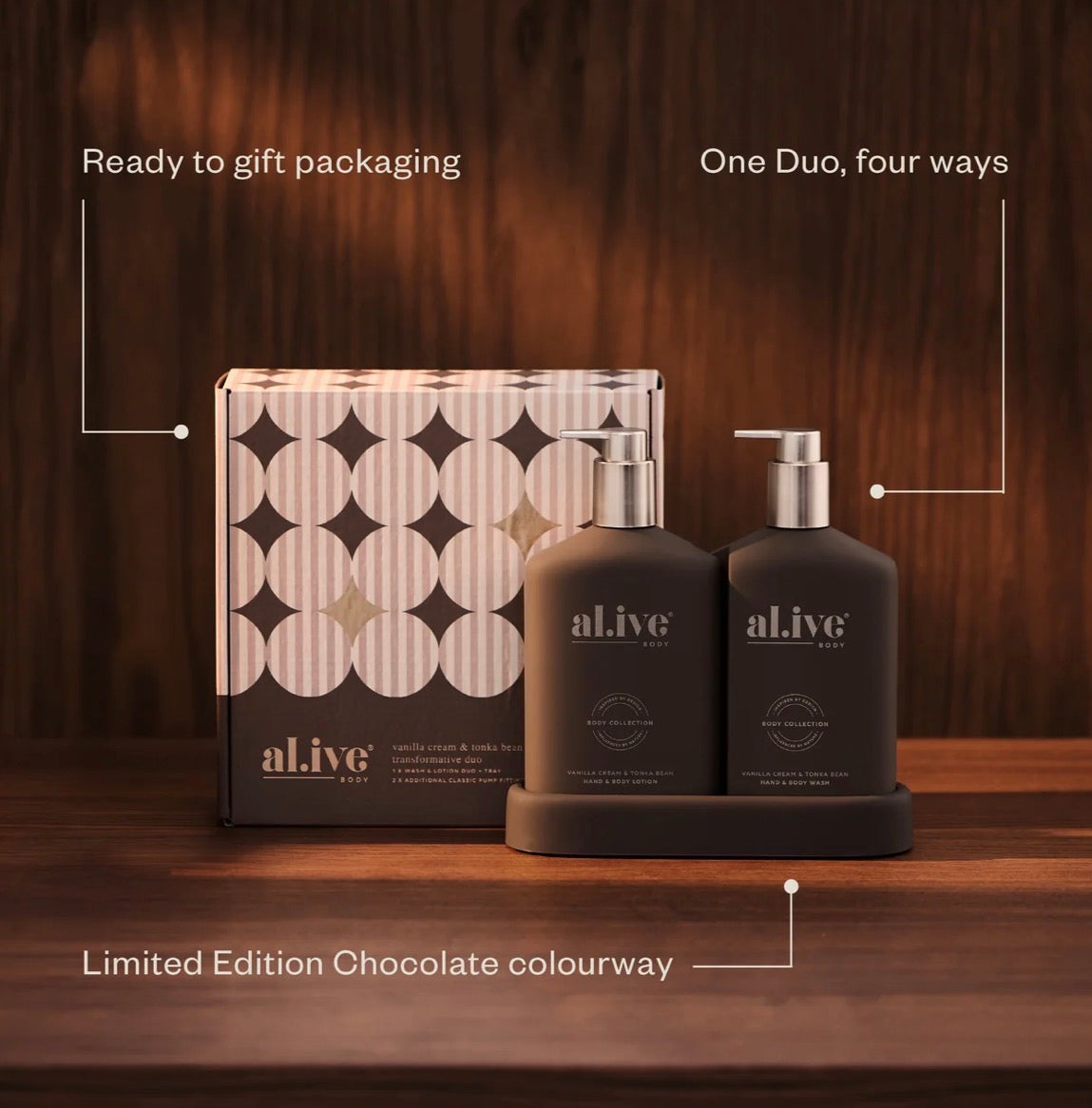 Al.ive Body Christmas Duo - Vanilla Cream & Tonka Bean