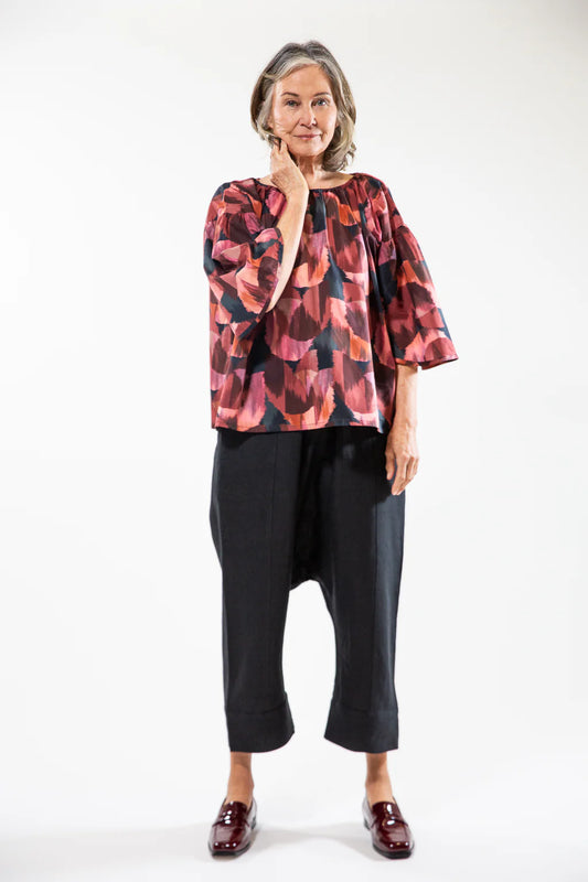 Beatrice Top - Ikat Tulip