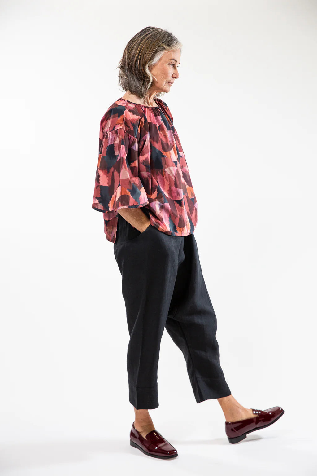 Beatrice Top - Ikat Tulip