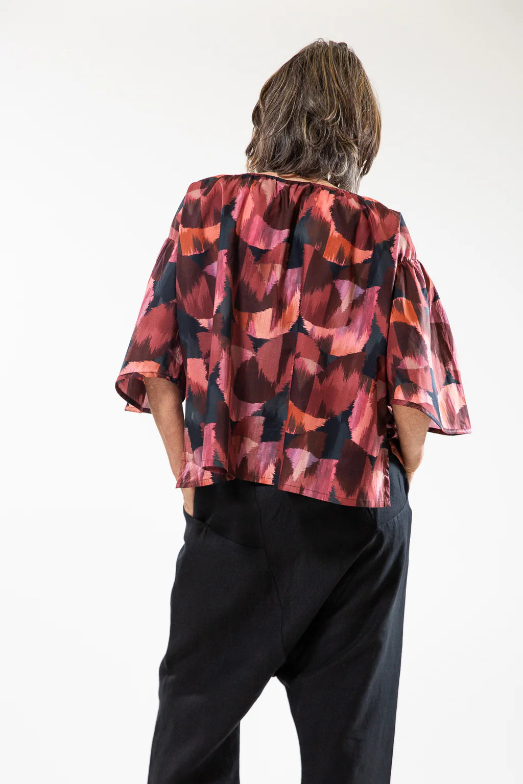 Beatrice Top - Ikat Tulip