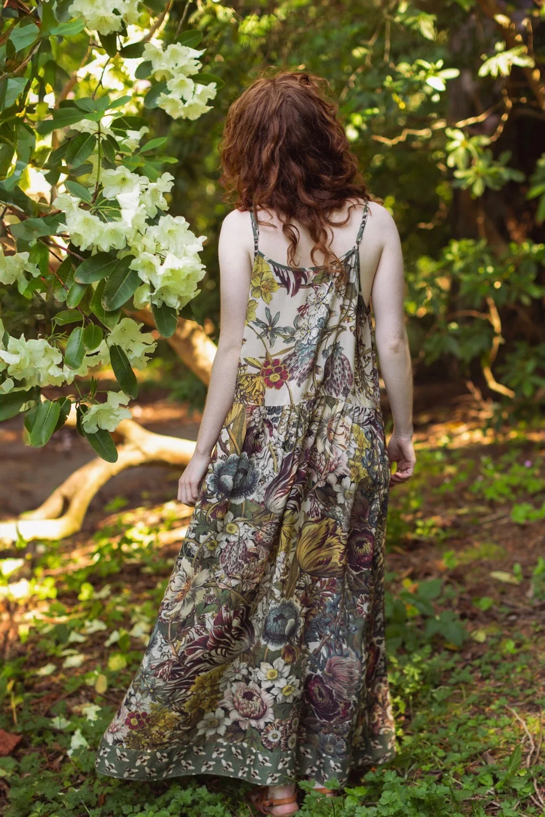 Love Grows Wild Bohene Long Maxi Slip Dress with Bees