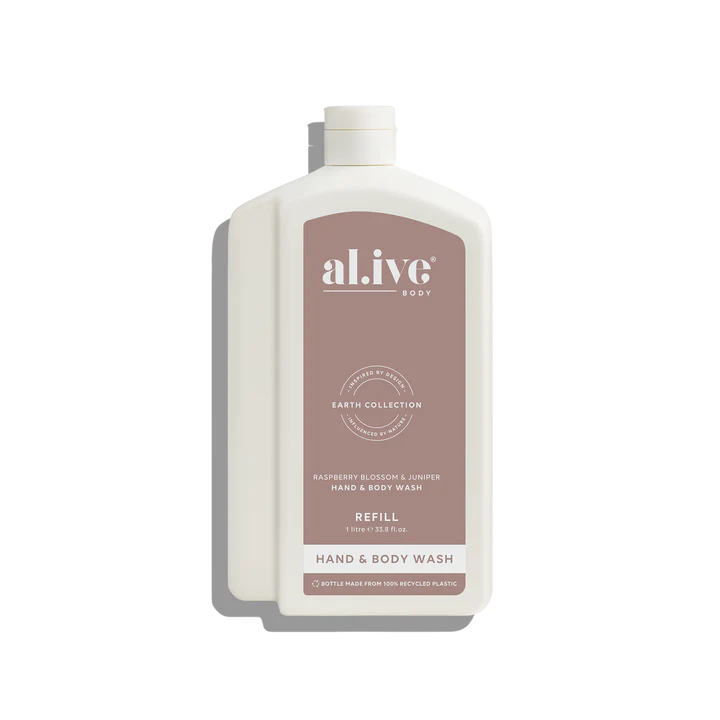 Al.ive Raspberry Blossom & Juniper Hand & Body Wash Refill