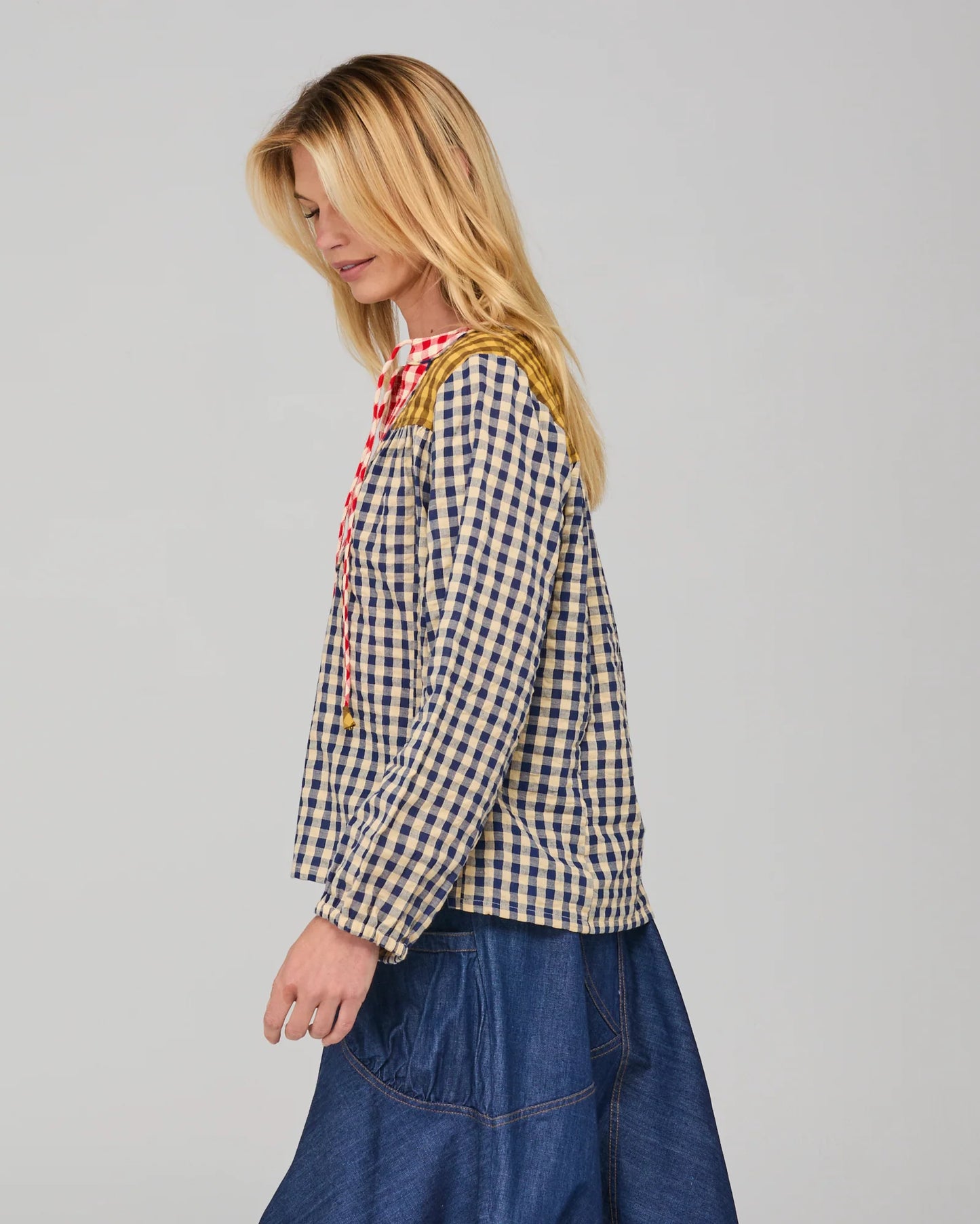 Fleetwood Top- Navy Spliced