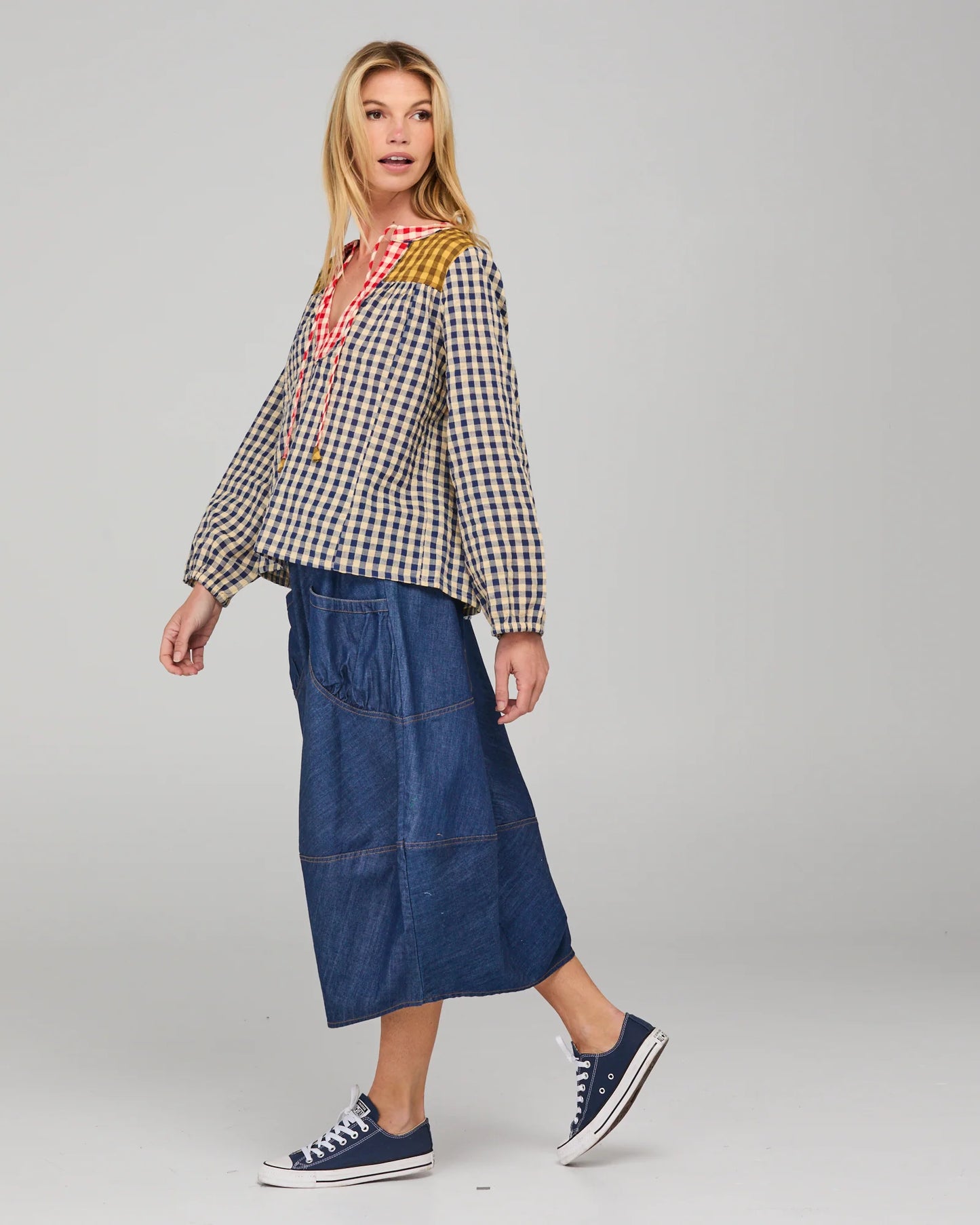 Fleetwood Top- Navy Spliced