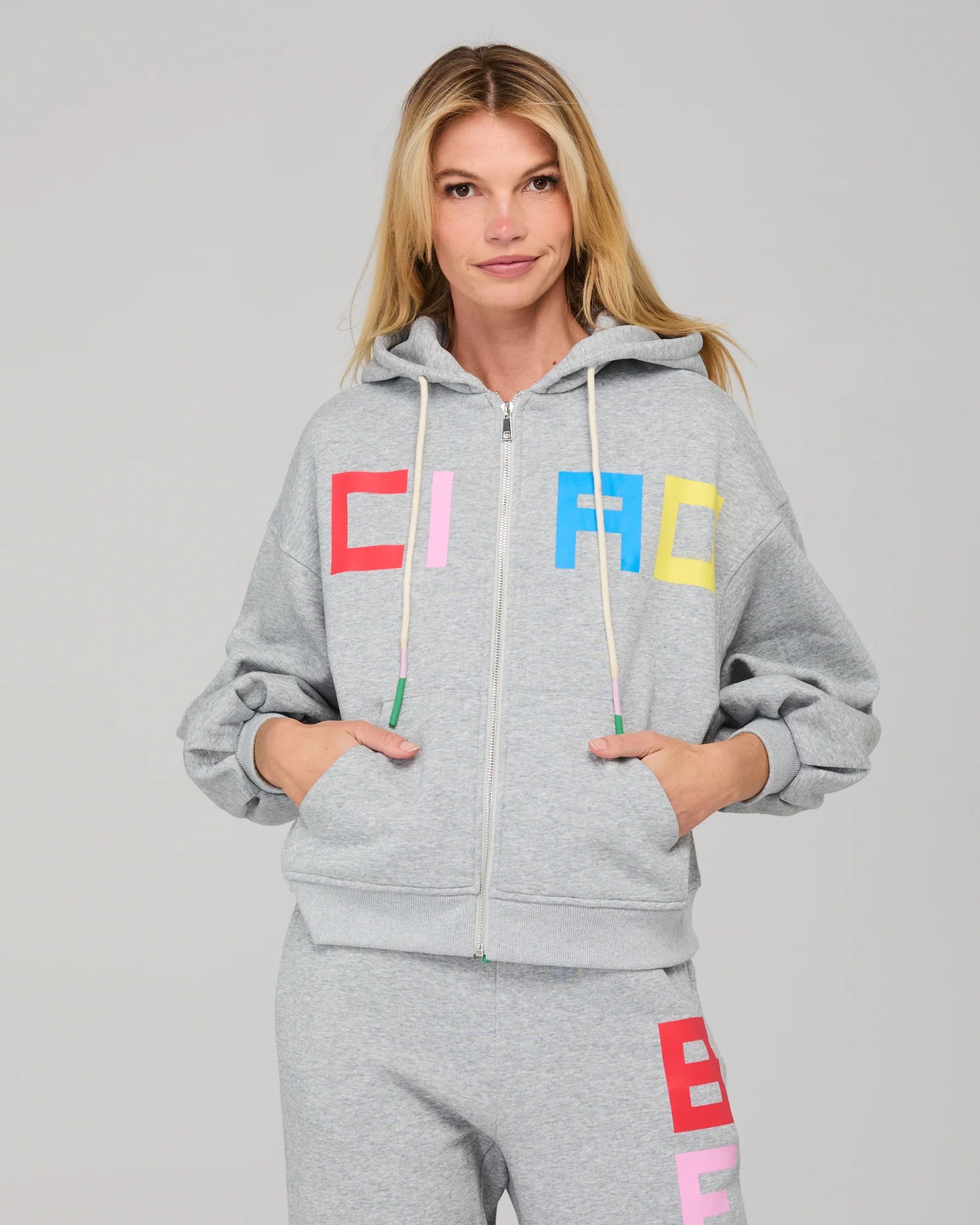 Ciao Hoodie - Grey Marle