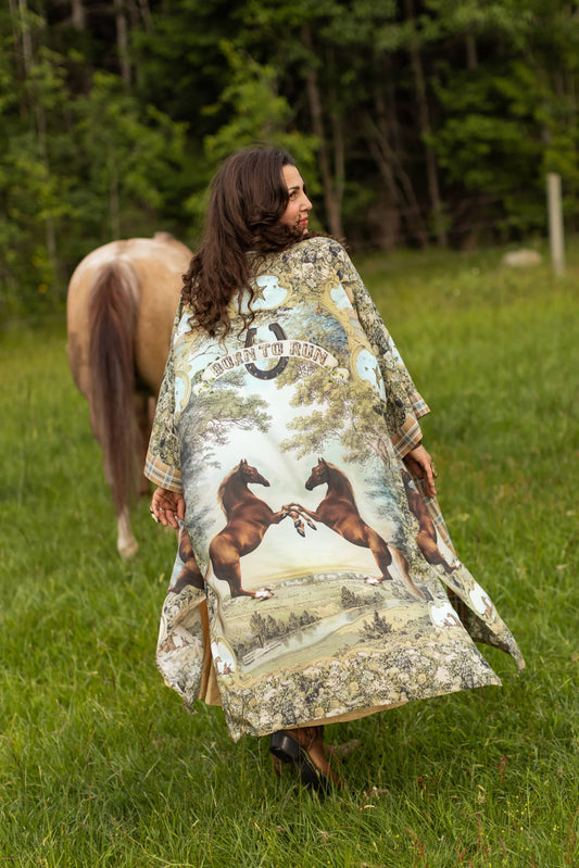 Born To Run Bohéme Long Opera Duster  / Kimono Robe
