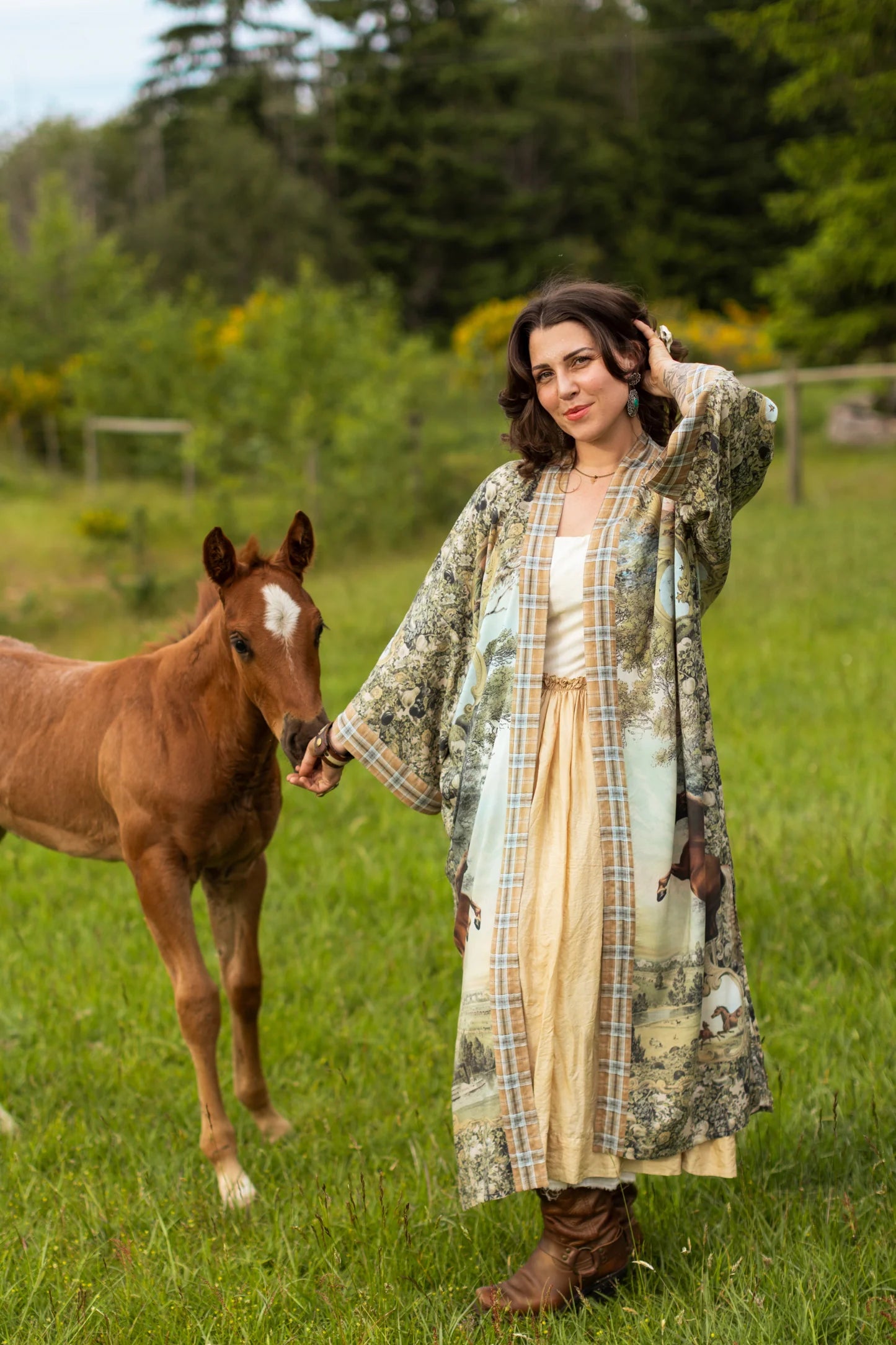 Born To Run Bohéme Long Opera Duster  / Kimono Robe