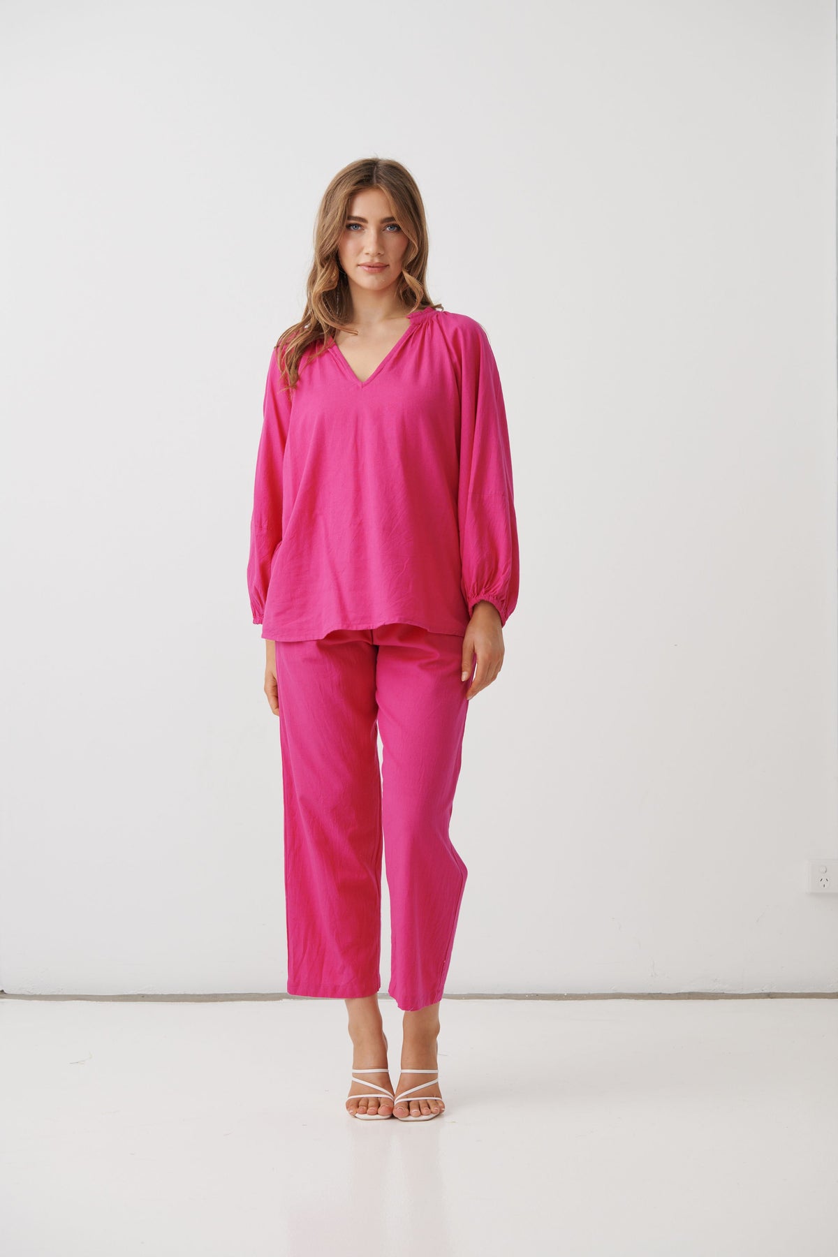 Holmes & Fallon Hot Pink Blouse