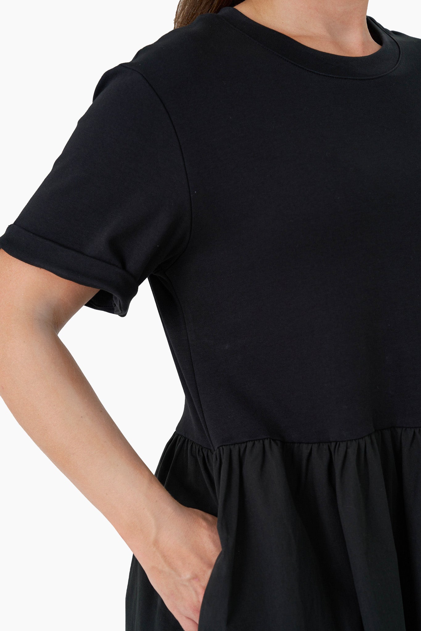 Beltran Short Sleeve Dress - Black