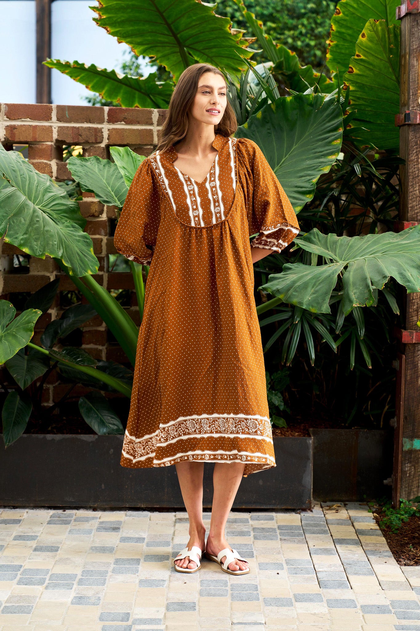 Landry Dress- Brown
