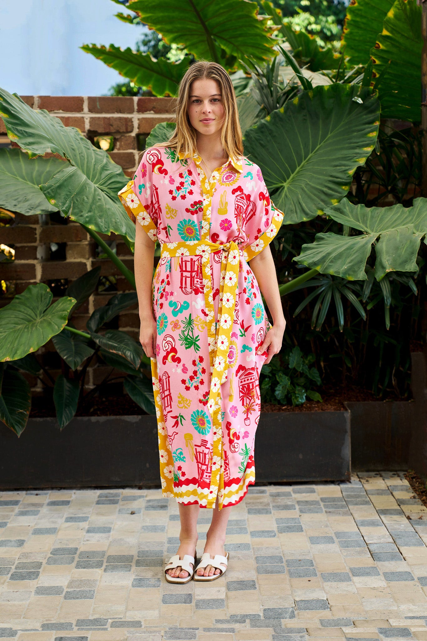 Mercedes Tie Dress - Multi